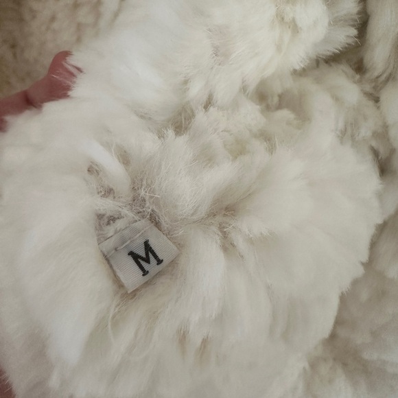 Women's Cream Teddy Jacket - Picture 7 of 8